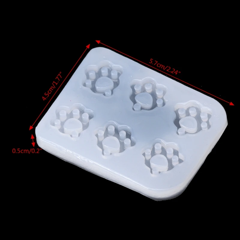 

for Cat Claw Paws Silicone Fondant Mold Jewelry Pendant Making Epoxy Resin Mold