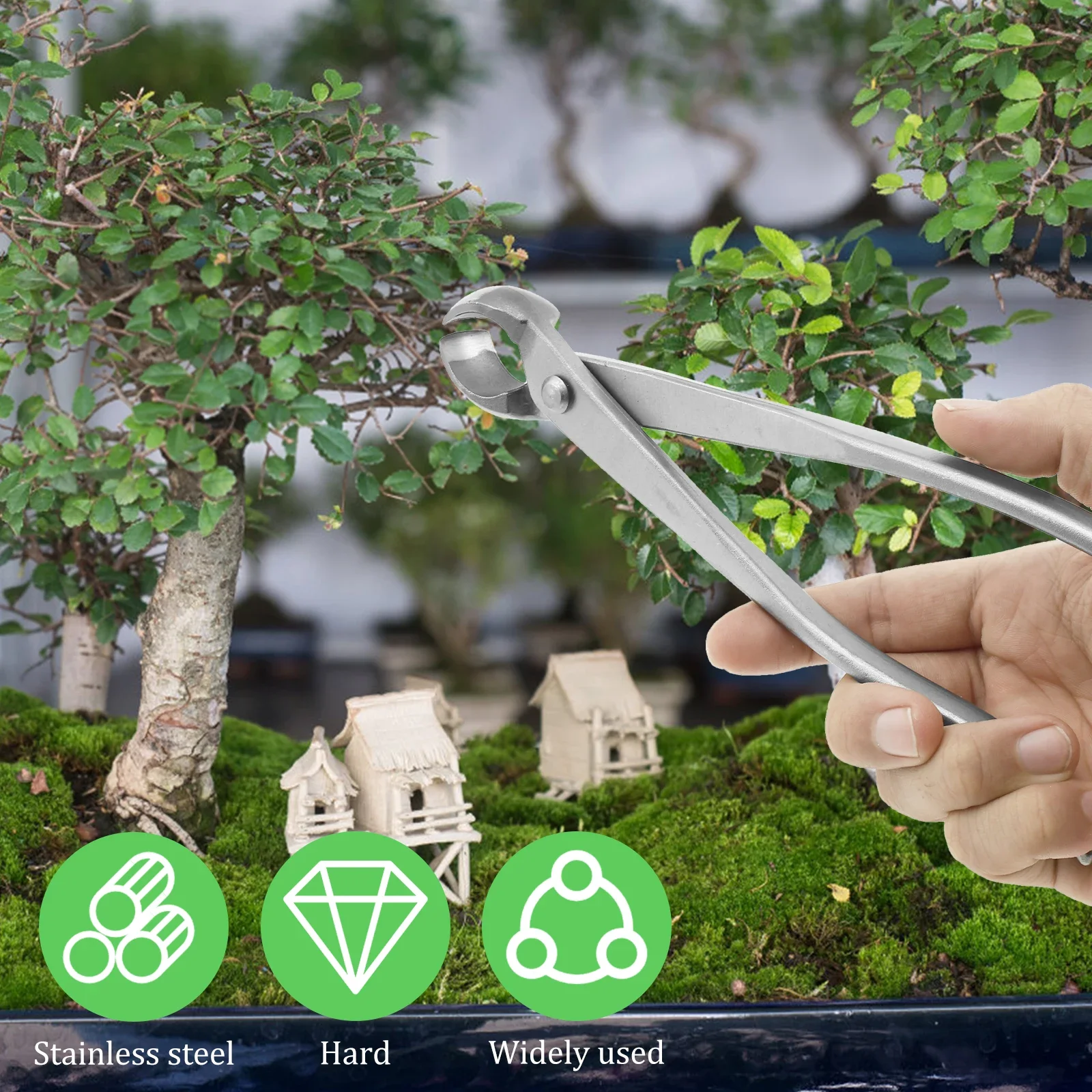 분재 관리 키트 스테인리스 스틸 내마모성 분재 나무 키트 도구 시간 절약형 전정 키트 인체공학적 롱 핸들 2025
