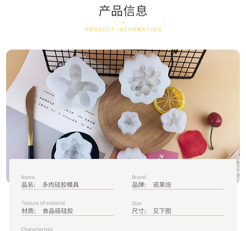 UNIANE Lot De 14 Moules En Silicone Pour Plantes Succulentes, Fleurs