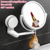 Wall Mounted Folding Arm Extend Bathroom Mirror 3X Magnification Double Side Makeup Mirrors 360 Degree Rotation 1