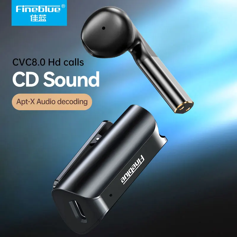 

Беспроводные наушники Fineblue F5 Pro Bluetooth APT-X, наушники-вкладыши Lotus, гарнитура с клипсой, наушники с сенсорным управлением F920 F910