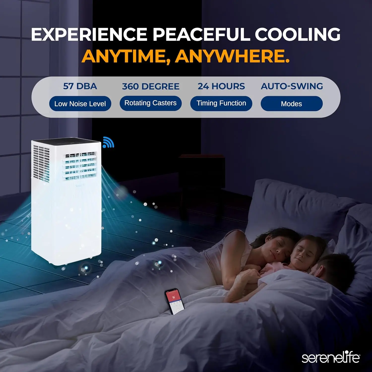 Small Air Conditioner Portable 10,000 BTU with Built-in Dehumidifier - Portable AC unit for rooms up to 450 sq ft - W 5