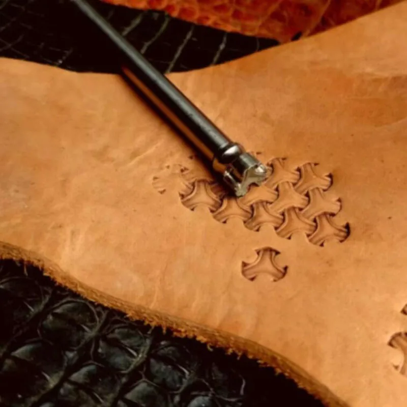 Embossed punched stamp leather craft tools Leather curved nail pattern engraving stamp 3D printing tools