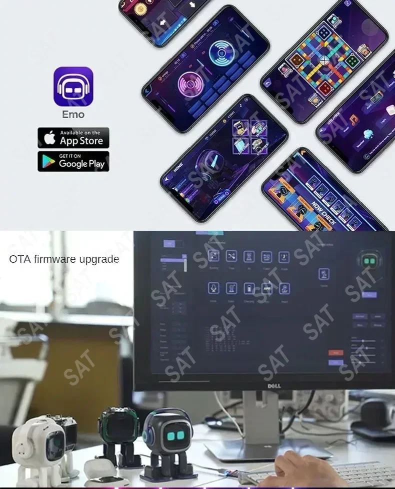 QO Emo Robot in Use