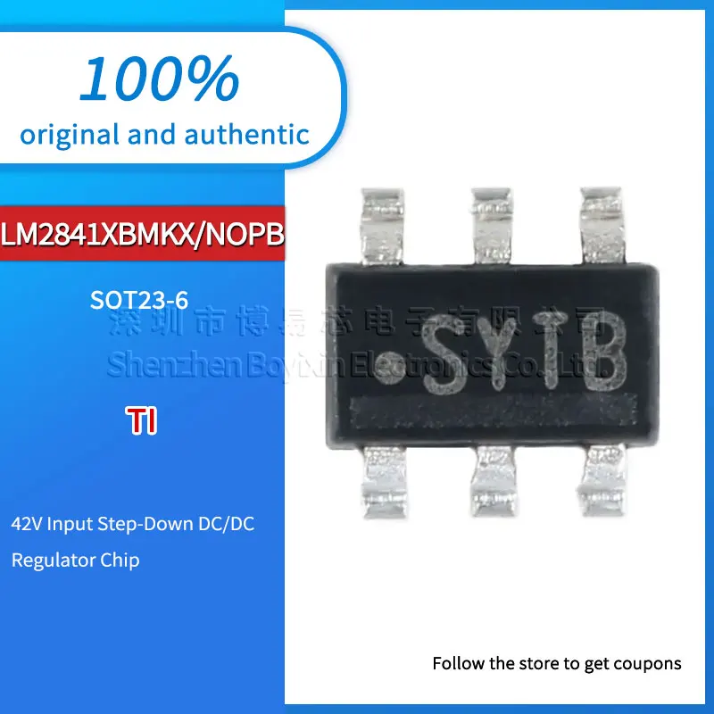 

Original genuine LM2841XBMKX/NOPB SOT23-6 42V input step-down DC DC regulator chip