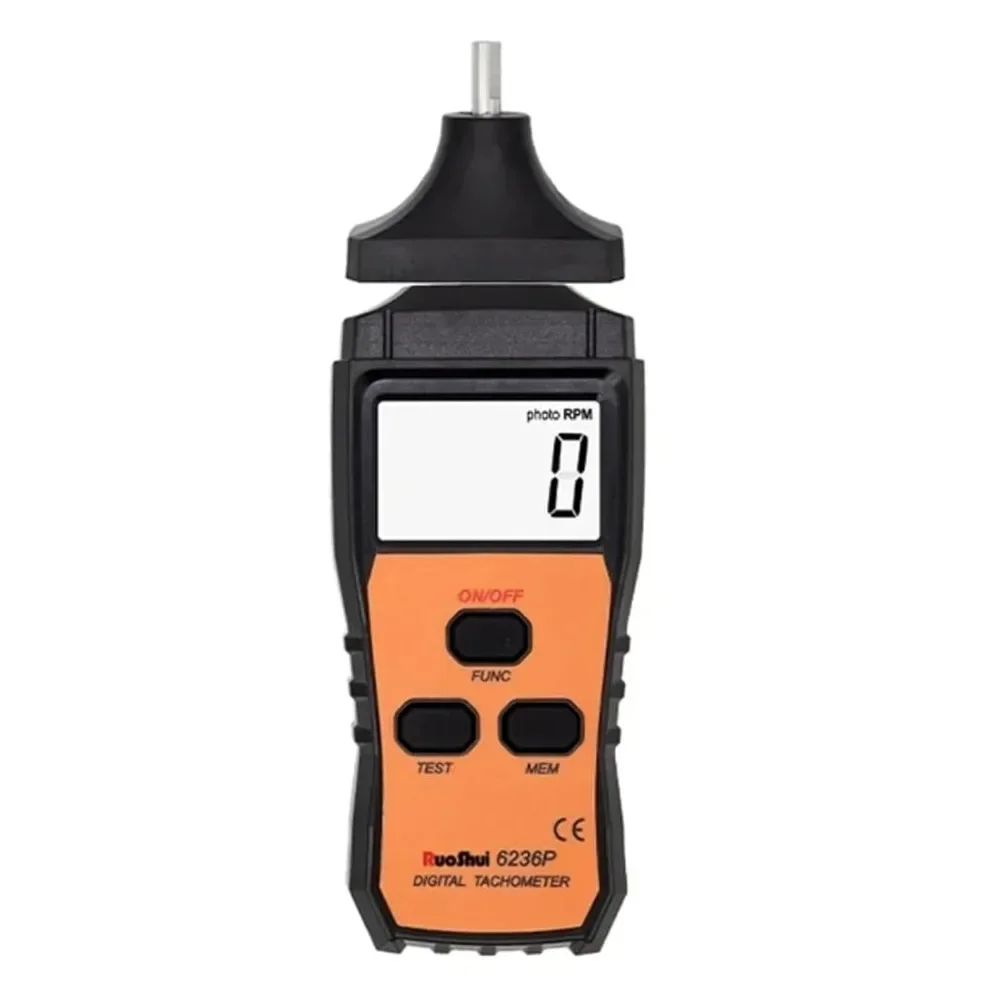 디지털 타코미터 레이저 비접촉 타코메트로 스마트 센서, 속도 계량기 범위, 2.5-99999 RPM, 자동 핸드헬드 모터 테스터, VC6236P
