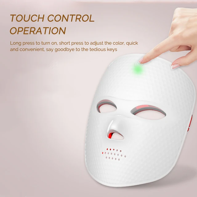 Wireless LED Mask 7 Color LED Face Mask Photon Skin Firming Anti Aging Rejuvenation Beauty Mask Machine 4