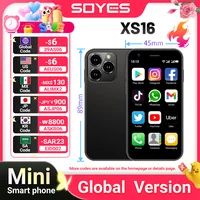 SOYES XS16 Mini 4G LTE Android10.0 Smartphone 3GB RAM 64GB ROM 3" Display 5MP Camera Dual SIM With Play Store WhatsAPP 1