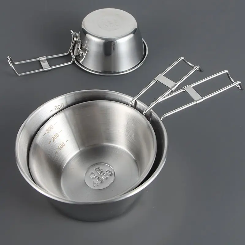 

Lightenup Camping Cup 300ml Sierra Cup Outdoor Camping Tableware Bowl Plate for Backpack Hiking Picnic Camping Supplies 캠핑용품