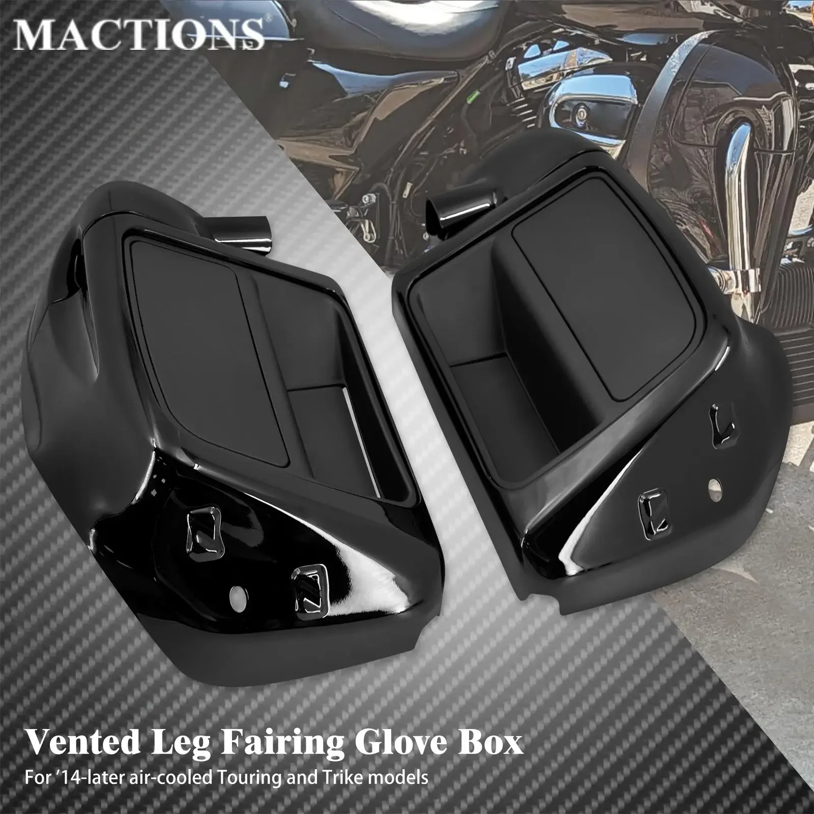 Motorcycle Accessories Motorcycle Lower Vented Box Leg Gloves Fairing Cover Harley Touring Road King Street Electra Glide FLTRX FLHR CVO 2014-