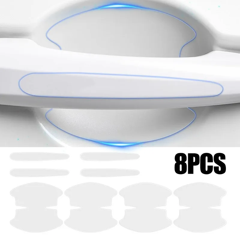 

Invisible Car Door Bowl Handle Protective Stickers Anti-collision Scratch-resistant Protection Film Clear Strip Car Accessories