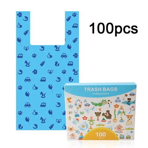 

100pcs 260pcs Zero Waste Biodegradable Pet Garbage Bag Dog Poop Bags Cat Waste Bag Trash Bags Cleaning Up Bags