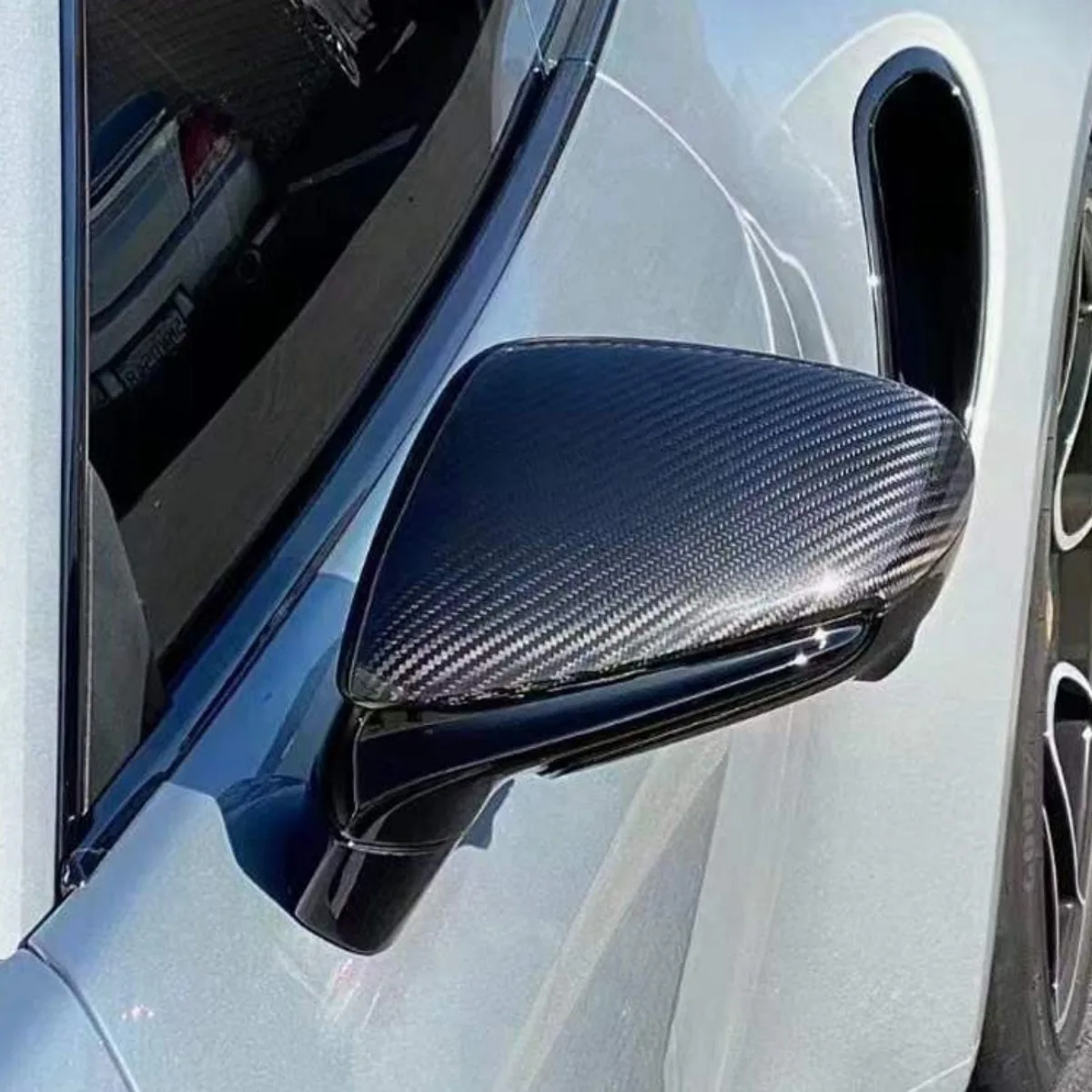 Для Porsche 2019 911Taycan992 сухое углеродное волокно кованый/3K узор сменный зеркальный корпус крышка для левого руля
