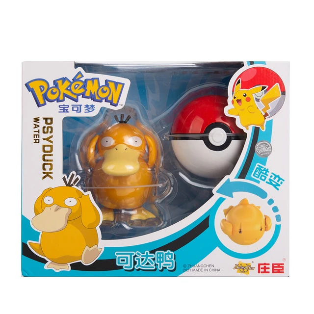Genuine Pokemon Box Set Pocket Monster Pokeball Deformation Toys Pikachu Venusaur Charizard Gyarados Mewtwo Anime Figure Model Psyduck With Box
