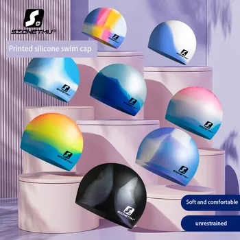 Silicone Adult Swimming Cap 1