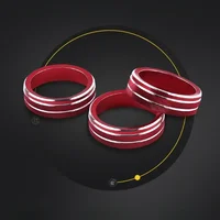 Auto Car AC Control Ring Trim Cover Car Interior Accessories For VW Tiguan Atlas T-roc Ateca FR Passat B8 Variant 2017-2019 4