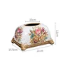 European-style living room coffee table simple drawing paper box home American light luxury ceramic bread tissue box decoration 6