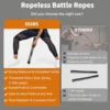 Ropeless Battle Ropes for Home Gym-Cordless Training Rope Fitness Equipment for Men & Women,Weighted Workout Ropes for HIIT,Vers 2