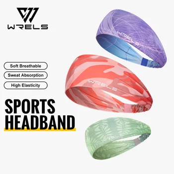 WRELS 1/2/3Pack Sports Headbands Non Slip Yoga Sweatbands Breathable Workout Headband Wicking Workout Hairband for Women Men