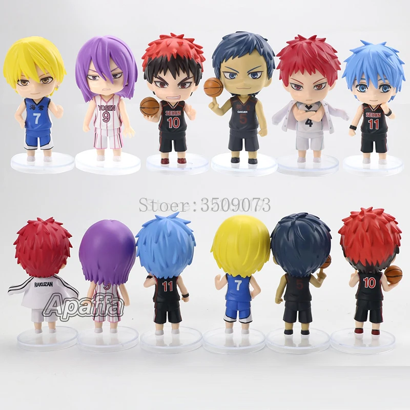 6pcs/lot Kuroko's Basketball Anime Figure Kuroko Tetsuya Action Figure