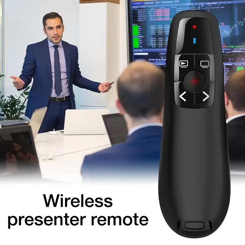 Projector Remote Control New PPT Slide Advancer Pen 2.4GHz Wireless Powerpoint Pen Presentation Clicker USB Remote Control F-lip Presenter Pointer