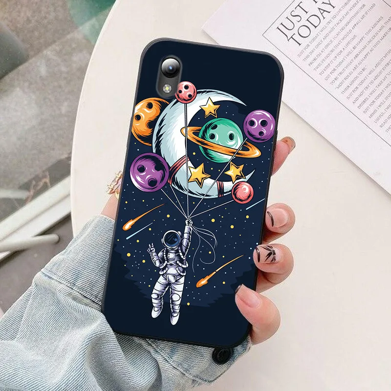 Astronaut Silicone Protective Back Cover Phone Case - Enhanced Durability and Style