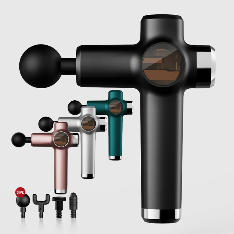 

Massage Gun Muscle Relax Touch Screen Deep Tissue Percussion Painless Muscle Mini Massager Gun For Pain Relief Body Massage