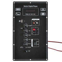 

12V 9V Digital Bluetooth Stereo Amplifier Board Dual Microphone Karaoke Amplifiers 80W For 8-12 Inch Speaker
