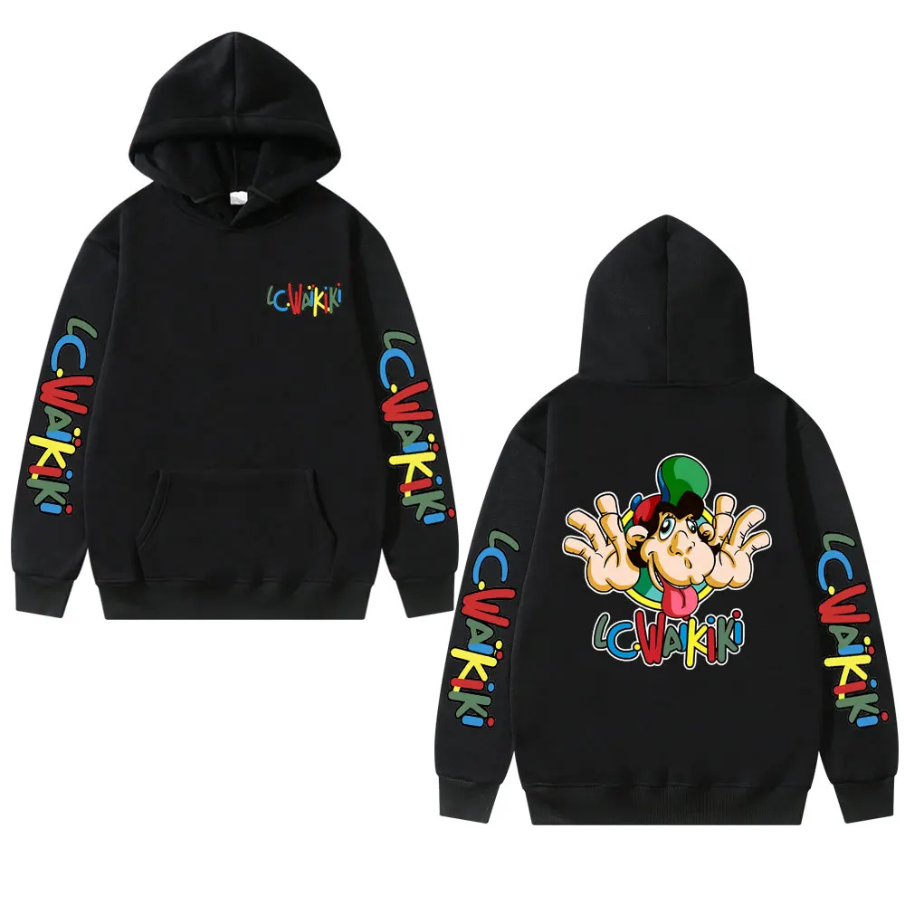 

Funny Lc Waikiki Monkey Meme Hoodie Men's Cute Kawaii Hooded Sweatshirt Men Women Fashion Casual Oversized Long Sleeve Hoodies