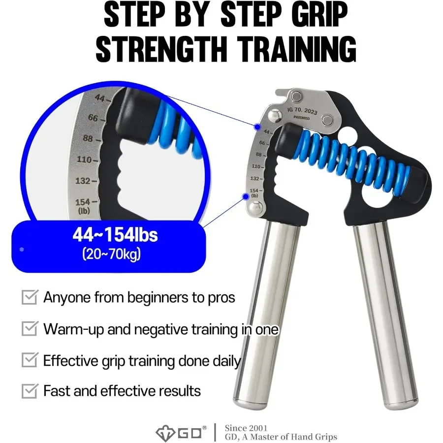 70 Hand Grip Strengthener (Adjustable hand grip) Wrist and Forearm Strength Trainer Hand Strengthner
