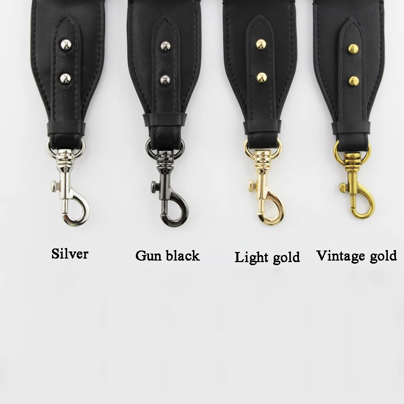 TINBERON Canvas Women Shoulder Strap New Rivet Link Painting Bag Straps Ethnic Wide Bag Strap Adjustable Leather Bag Accessories