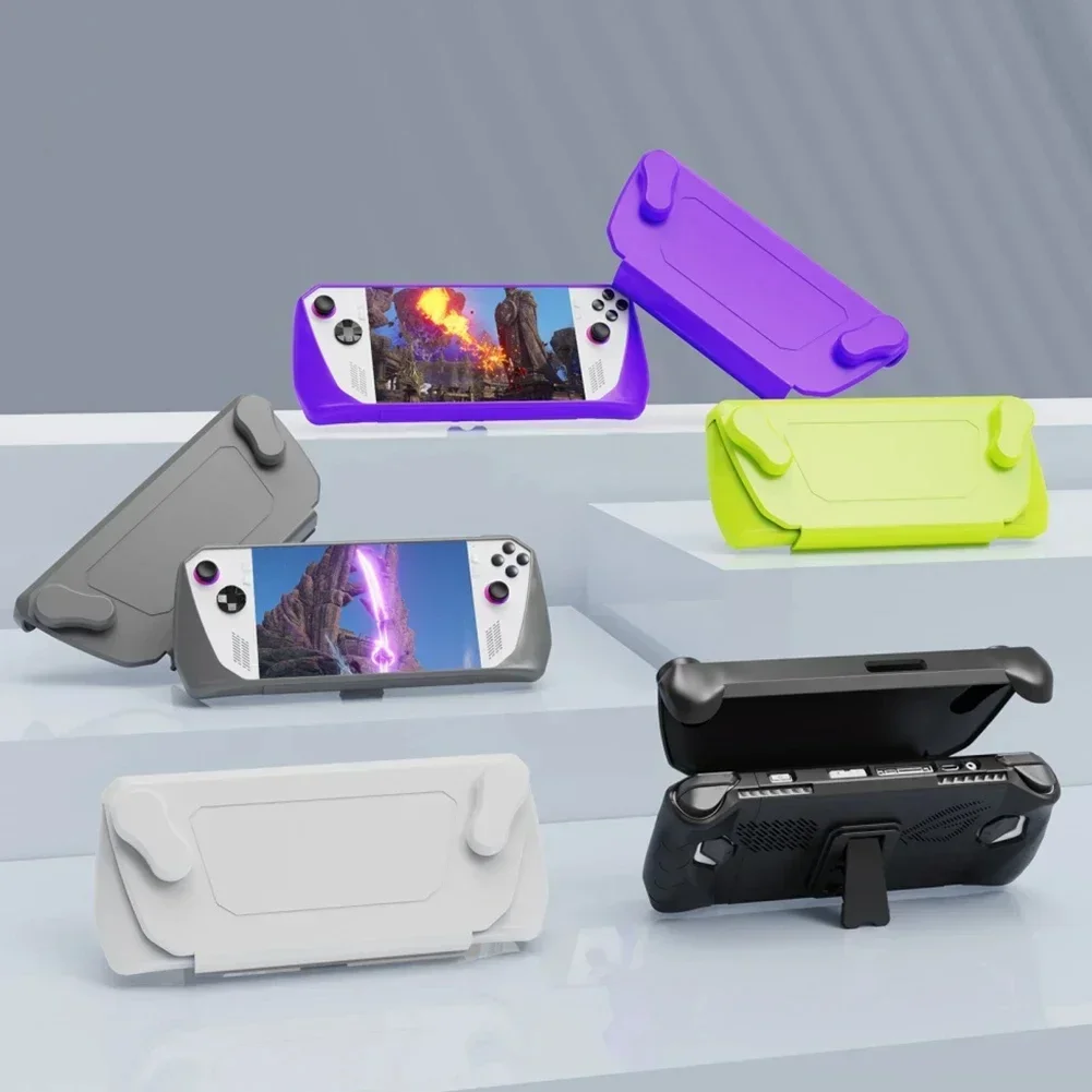 Cover per console di gioco per Asus ROG Ally con custodia rimovibile, guscio anteriore antiurto, custodia protettiva, accessori per console di gioco - immagine 2