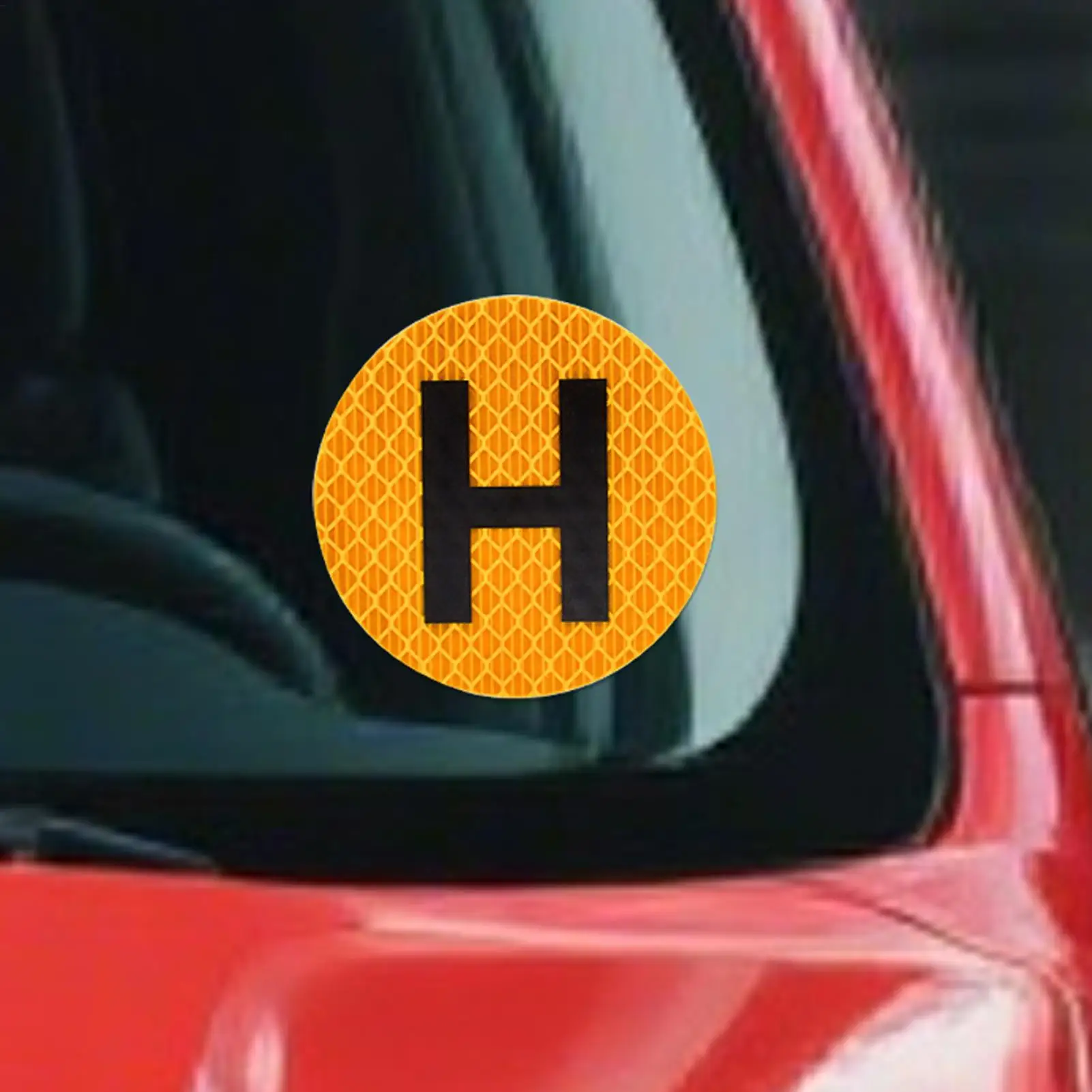 H 사인 역사적 차량 스티커 60mm 자석 운전사 표지판 스티커 방수 H 사인 자동차 오토바이 장식 스티커