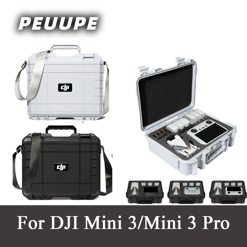 

Чемодан для дрона для DJI Mini 3/3 pro, Взрывозащищенная Женская водонепроницаемая коробка, Жесткий Чехол, сумка для мини 3 аксессуаров, сумка для хранения