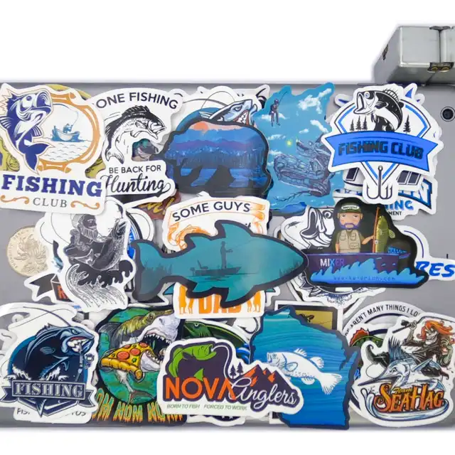 50 Pieces Funny Fisherman Slogan Outdoor Go Fishing Brand Phone Laptop  Helmet Skateboard Motorcycle Bike Car Waterproof Stickers - Sticker -  AliExpress