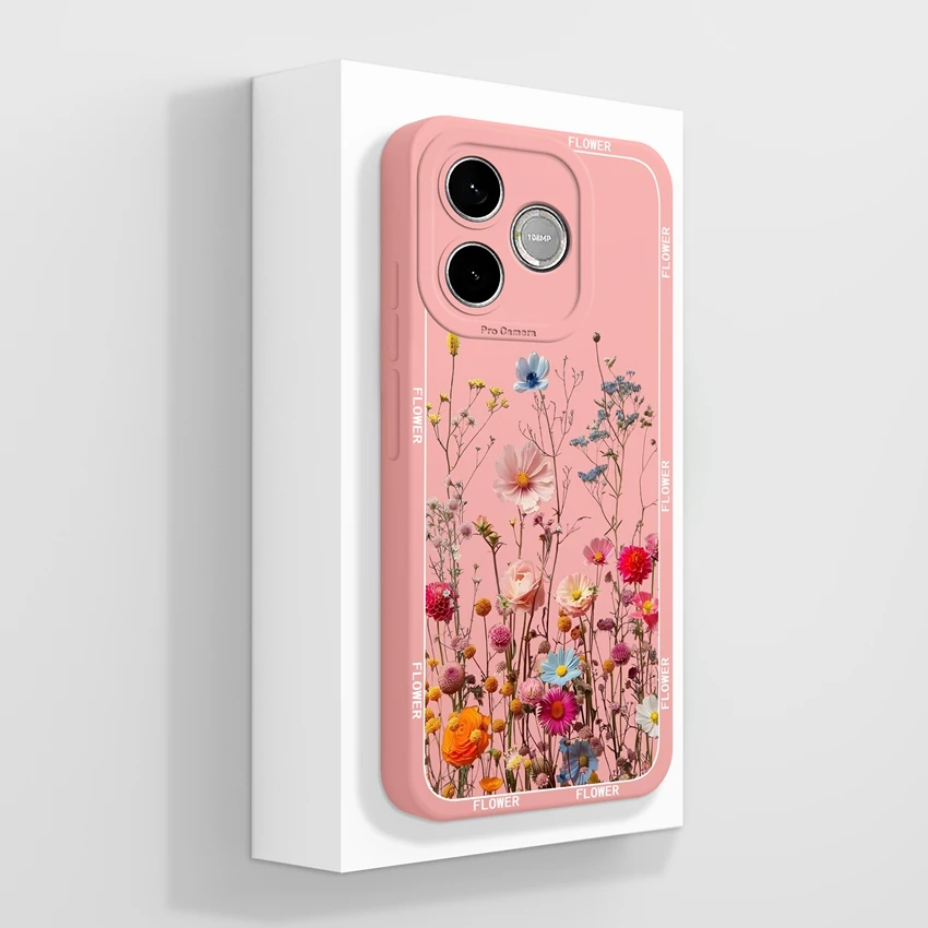 Cute Cat Claw Cartoon Print Phone Case with Camera Protection - Soft Liquid Silicone Housing