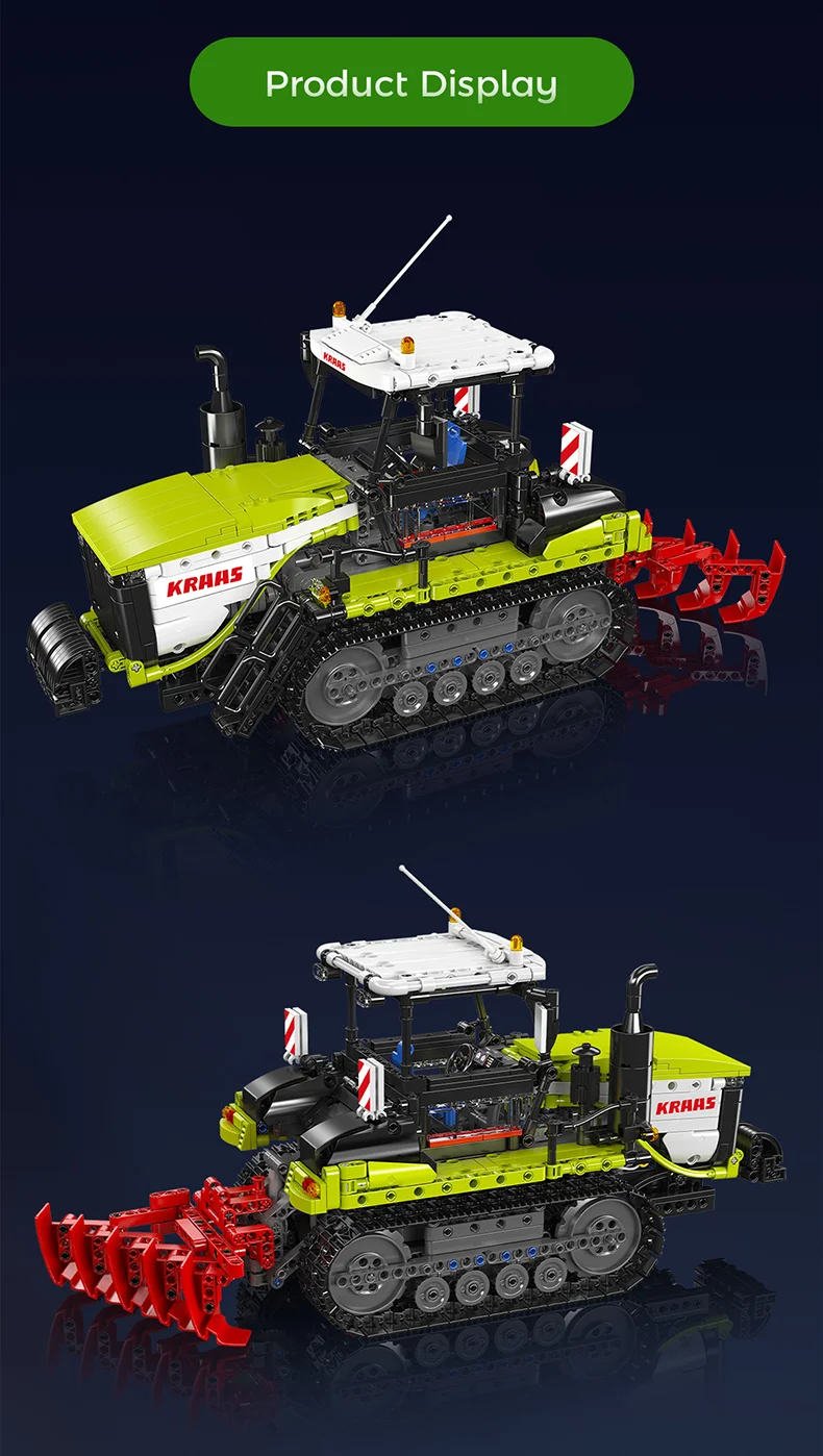 Mould King 17093 Technisches Auto-Spielzeug Der RC Crawler Traktor Baustein-Set Technik-LKW-Modell Bausteine Kinder Weihnachtsgeschenk – Detail 3