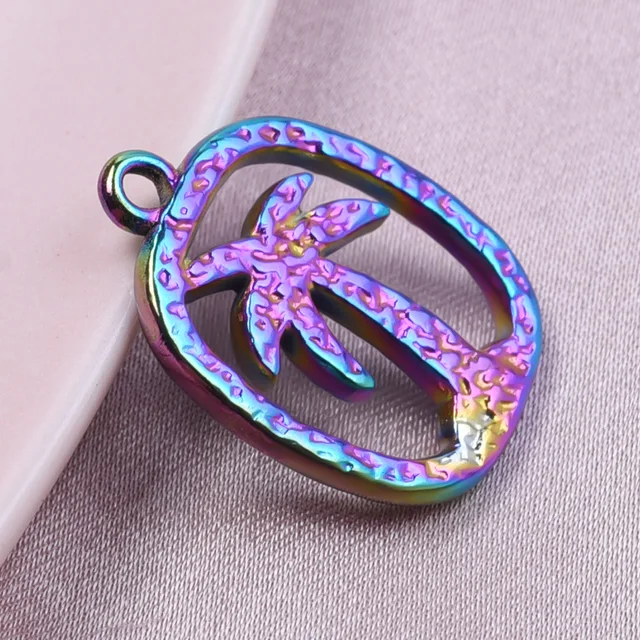 Stainless Steel Pendants Charm Nature Set 5pcs 36