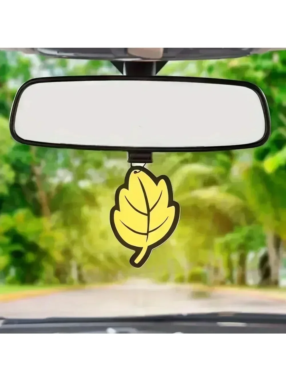 Car air freshener Natural Scented Tea Paper Auto Hanging Vanilla Perfume Fragrance Leaf Shape 6-60pcs