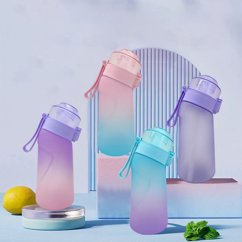 Water Bottle 1PC 500ml 5 Flavor Pods Straw Suitable Family Outdoor Fitness sports water bottle,sports bottle