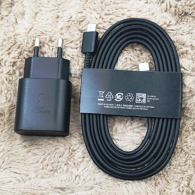Samsung 25W EU USB-C Wall Charger with Super Fast Charging Capability