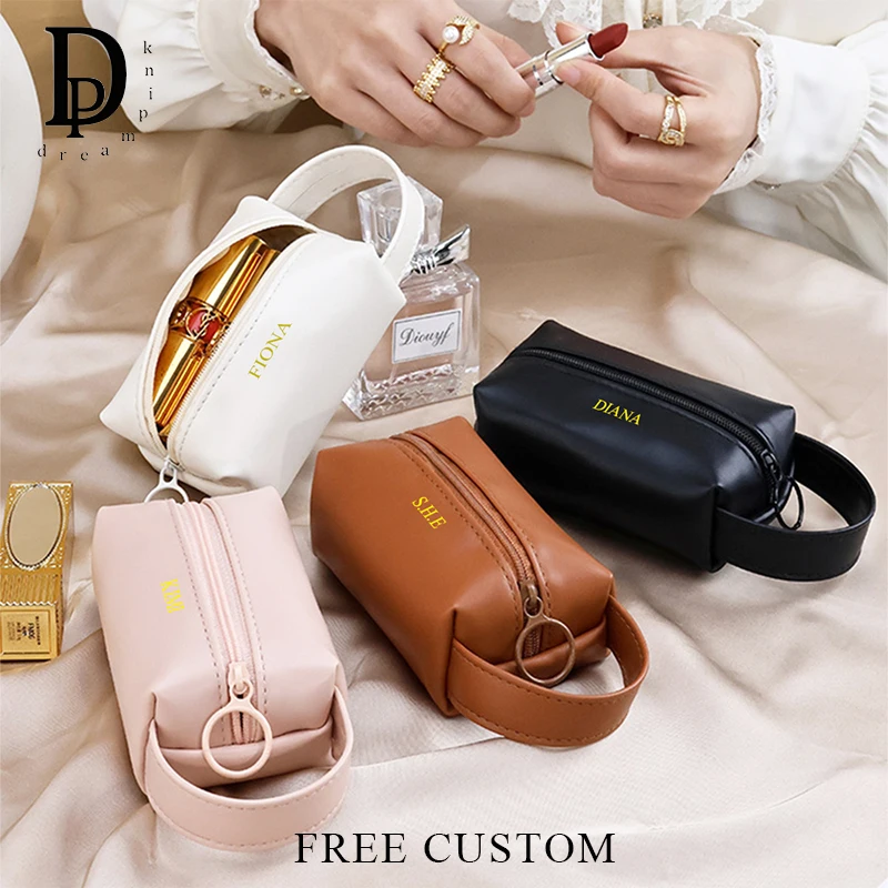 Makeup Organizer Leather Make Up Bag Personalised Personalised