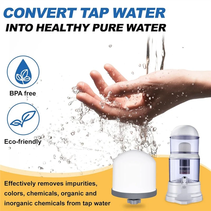 4Pack Replacement Ceramic Dome Water Filter 0.2 To 0.5Micron For Countertop Portable Water Purification System
