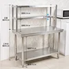Stainless Steel Workbench Kitchen Cabinets Countertops Storage Racks Hotel Kitchen Console Load Tables Modern Kitchen Furniture 6