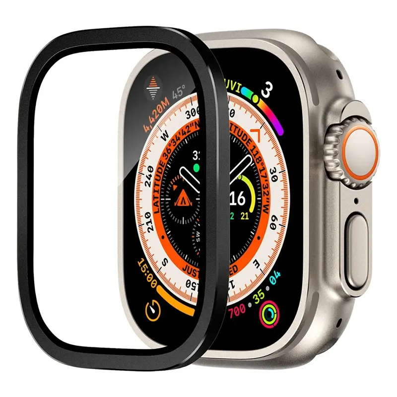 Aluminium Alloy Case+Tempered Glass for Apple Watch Ultra 2 49mm Anti-Scratch Screen Protector for iWatch Ultra 49mm Cover Film - Image 18