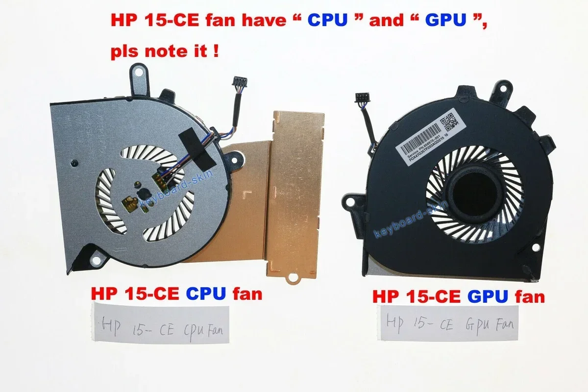 

New For HP OMEN 15-CE 15-CE000 15-CE006TX 15-CE008TX 15-CE009TX 15-CE010TX Laptop "CPU" and "GPU" Fan
