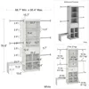 Grow with Me Adjustable Kids’ Closet Organizer System, 15.69" D x 95.44" W x 76.62" H, 4