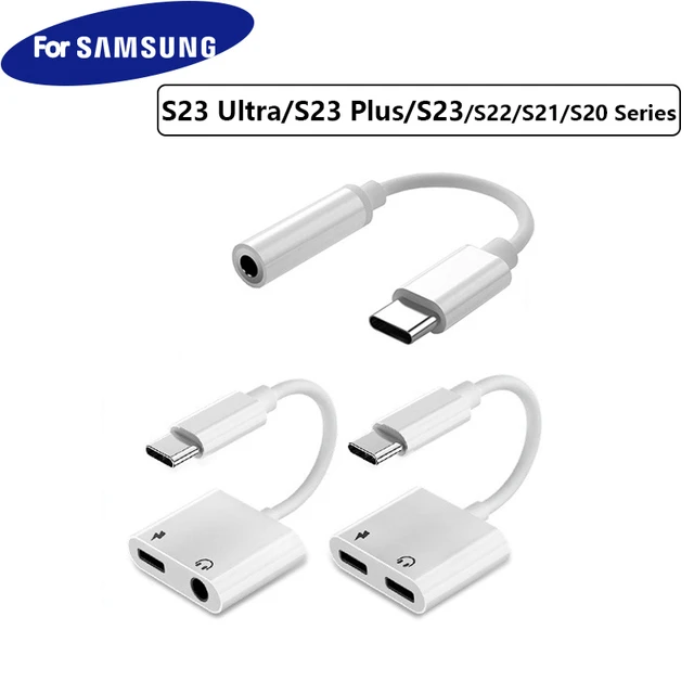 For Samsung Type C Adapter Aux Cable USB C To 3 5 Jack Earphone Charging  For Galaxy S22 S21 S20 Note 20 Ultra S10 Note 10 Plus - AliExpress