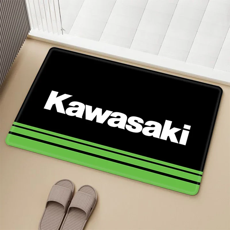 

Prayer Rug Kawasaki Motorcycle Entrance Door Mat Living Room Carpet Mats Doormat Design Rugs Home Hallway Non-slip Kitchen Mat
