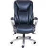 Serta® Smart Layers™ Hensley Big & Tall Ergonomic Bonded Leather High-Back Office Chair, Black/Silver 4
